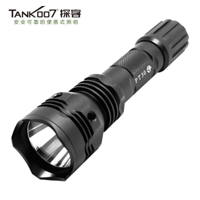 TANK007探客PT30戰(zhàn)術(shù)強光手電筒 夜騎露營防身手電