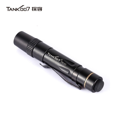 TANK007探客迷你醫(yī)生白光LED日常家用7號小手電筒AAA電池筆帽燈PA01