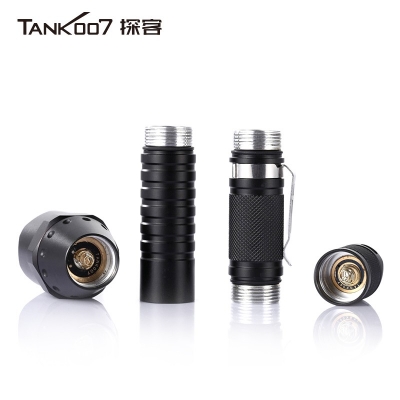 TANK007探客PT40超亮遠射手電筒LED大功率多功能電筒野外用戰(zhàn)術探險夜騎手電筒